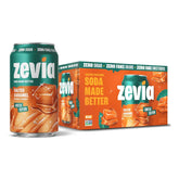 Zevia Zero Sugar Soda, Salted Caramel, 12 oz Cans (6-Pack) – Caffeine Free, Naturally Sweetened, No Calorie Soda - Non-GMO Project Verified, Gluten-Free, Vegan