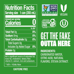 Zevia Zero Sugar Soda, Lemon Lime Twist, 12 oz Cans (24-Pack) – Naturally Sweetened, Non-GMO Project Verified, Gluten-Free, Vegan