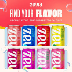 Zevia Zero Sugar Energy Drink,Grapefruit,12 oz Cans – Naturally Sweetened,Non-GMO Project Verified,Gluten-Free,Vegan,(Pack of 24)