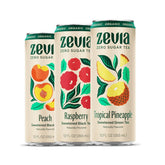 Zevia Organic Sugar Free Iced Tea, Fruity Tea Variety Pack, 12 Ounce Cans (Pack of 15)