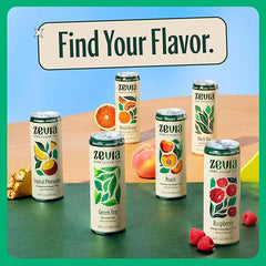 Zevia Zero Sugar Tea, Hibiscus Tea with Passionfruit Caffeine Free, 12 oz Cans (12-Pack) – Naturally Sweetened, Zero Calorie Sugar Free - Non-GMO Project Verified, Gluten-Free, Vegan