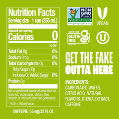 Zevia Zero Sugar Soda, Mountain Zevia, 12 oz Cans (24-Pack) – Naturally Sweetened, Non-GMO Project Verified, Gluten-Free, Vegan