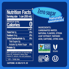 Zevia Zero Sugar Soda,Cola,16 oz Cans – Naturally Sweetened,Non-GMO Project Verified,Gluten-Free,Vegan,(Pack of 24)